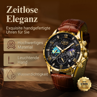 Montre élégante avec phases de lune
