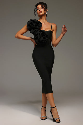Robe mi-longue asymétrique Spak