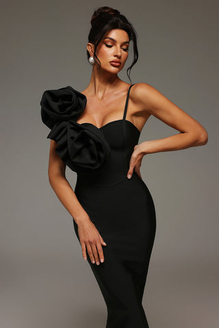 Robe mi-longue asymétrique Spak