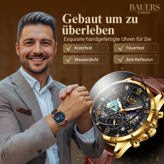 Montre élégante avec phases de lune