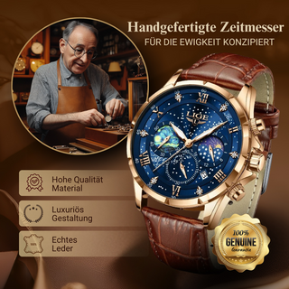 Montre élégante avec phases de lune