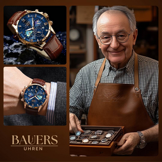 Montre élégante avec phases de lune